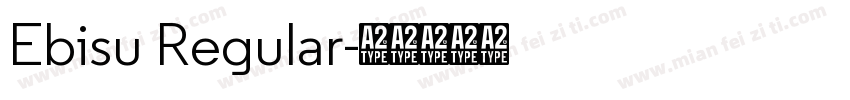 Ebisu Regular字体转换